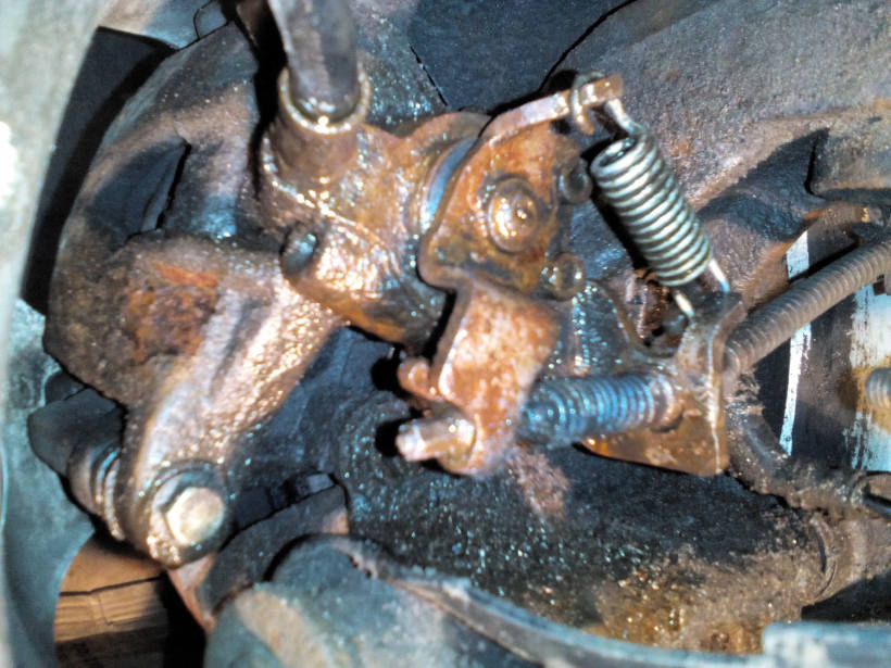 Замерзшие тормозные колодки