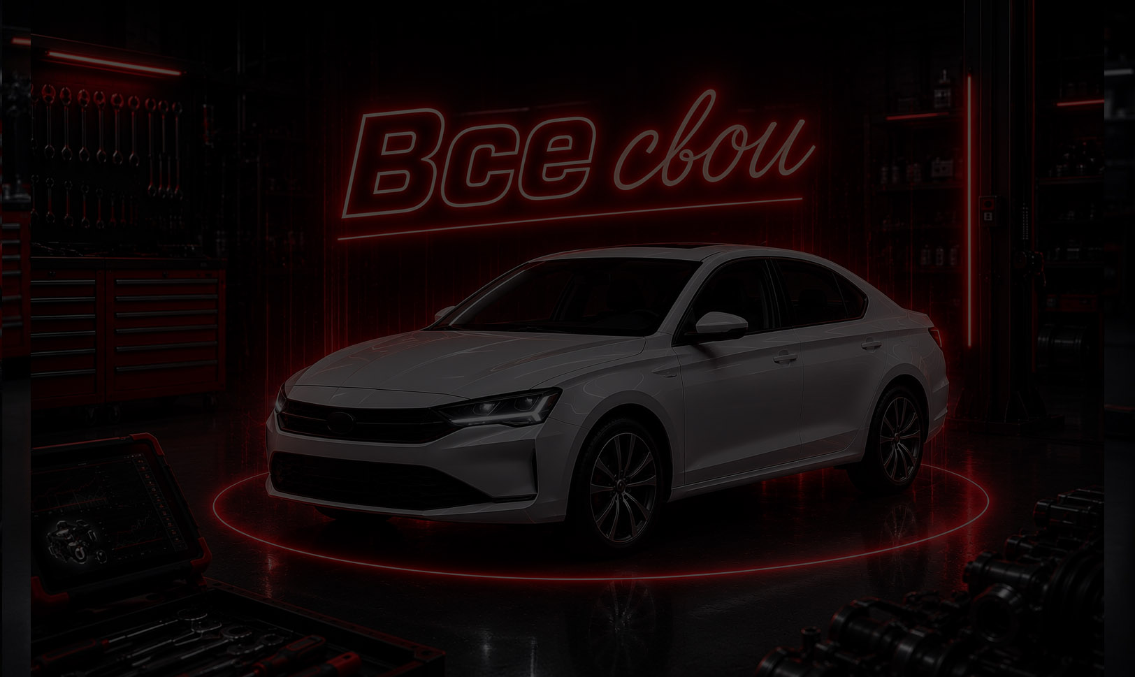 «Все свои»: -20% на работы и -10% на наши запчасти